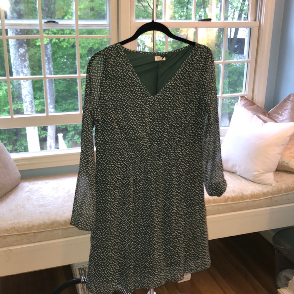 Green sheer dress